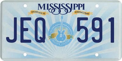 MS license plate JEQ591