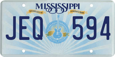MS license plate JEQ594