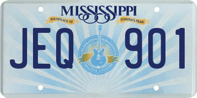 MS license plate JEQ901