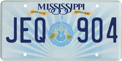 MS license plate JEQ904