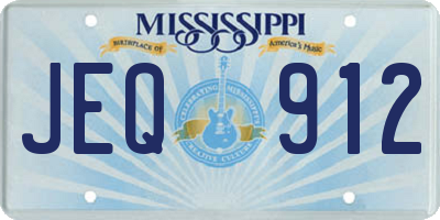 MS license plate JEQ912