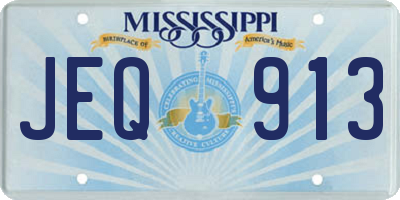 MS license plate JEQ913