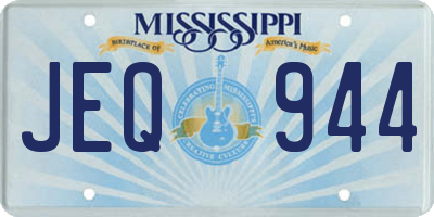 MS license plate JEQ944