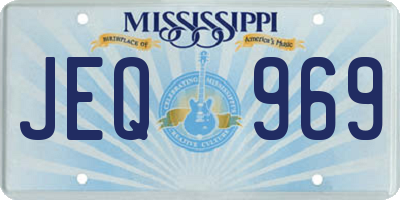 MS license plate JEQ969