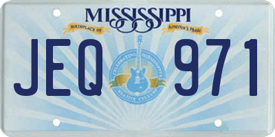 MS license plate JEQ971