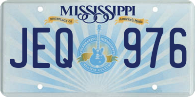 MS license plate JEQ976