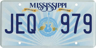 MS license plate JEQ979
