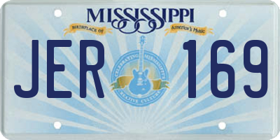 MS license plate JER169