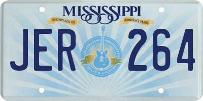 MS license plate JER264