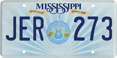 MS license plate JER273
