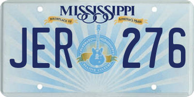 MS license plate JER276
