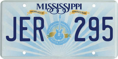 MS license plate JER295