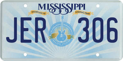 MS license plate JER306