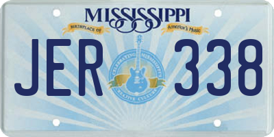 MS license plate JER338