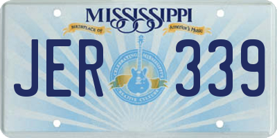 MS license plate JER339