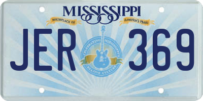 MS license plate JER369