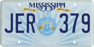 MS license plate JER379