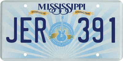 MS license plate JER391