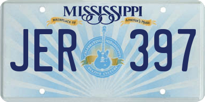 MS license plate JER397