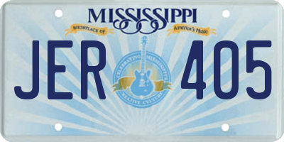 MS license plate JER405