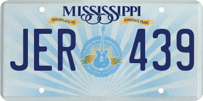 MS license plate JER439