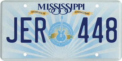 MS license plate JER448
