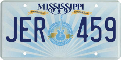 MS license plate JER459
