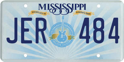 MS license plate JER484