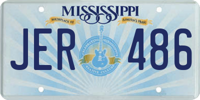 MS license plate JER486