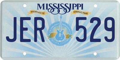 MS license plate JER529