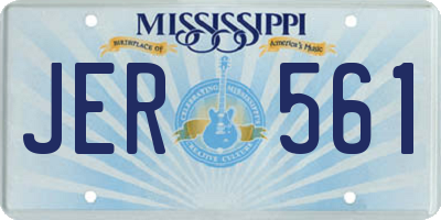 MS license plate JER561