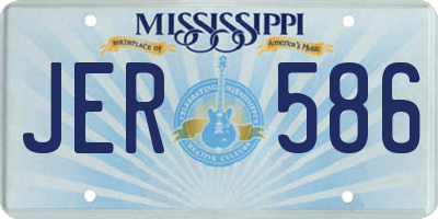 MS license plate JER586