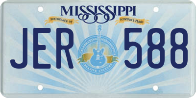 MS license plate JER588