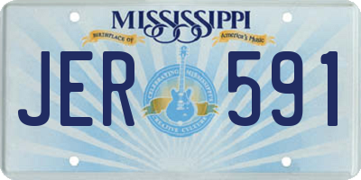 MS license plate JER591