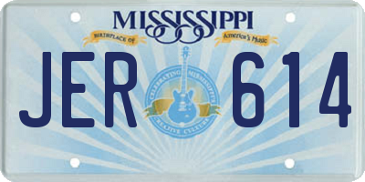 MS license plate JER614