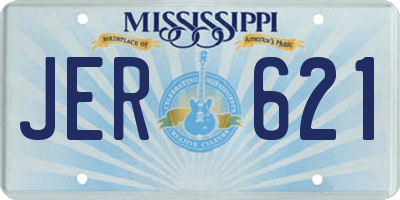 MS license plate JER621