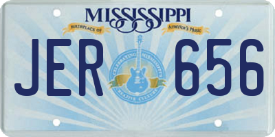 MS license plate JER656