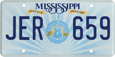 MS license plate JER659