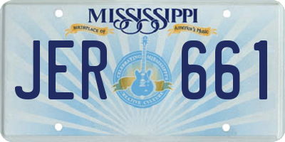 MS license plate JER661