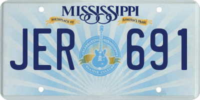 MS license plate JER691