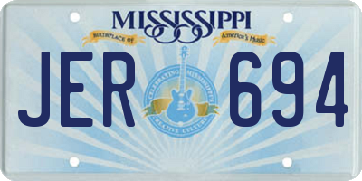 MS license plate JER694
