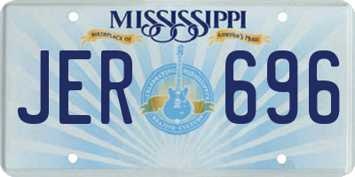 MS license plate JER696