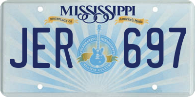 MS license plate JER697