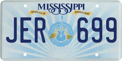 MS license plate JER699