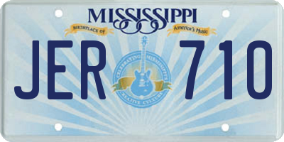 MS license plate JER710
