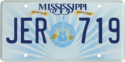 MS license plate JER719