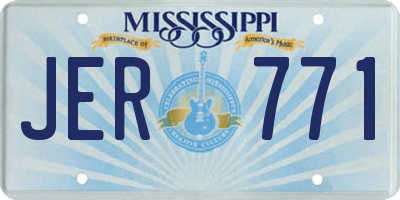 MS license plate JER771