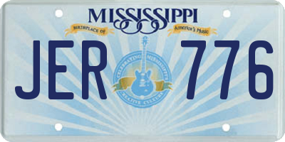 MS license plate JER776