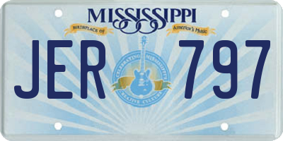 MS license plate JER797