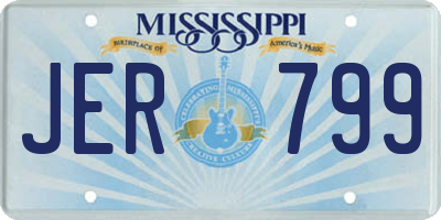 MS license plate JER799